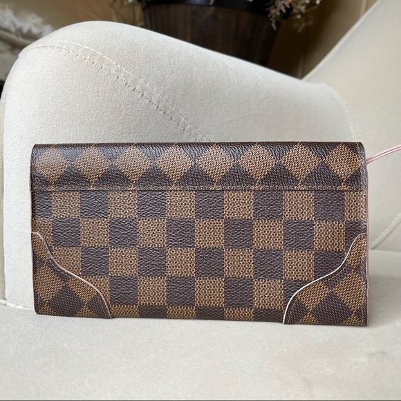 Louis Vuitton LV Long Wallet Portefeuille Caissa Browns Damier Classic - Picture 2 of 9